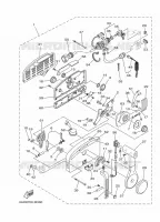BOITIER DE COMMANDE A DISTANCE pour Yamaha FT25F High Thrust, Electric Starter, Power Trim & Tilt, Remote control, Shaft 20
