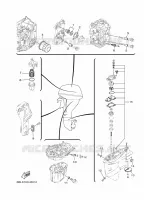PIECES D'ENTRETIEN pour Yamaha FT25F High Thrust, Electric Starter, Power Trim & Tilt, Remote control, Shaft 20