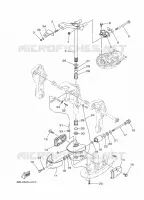SUPPORT 2 pour Yamaha FT25F High Thrust, Electric Starter, Power Trim & Tilt, Remote control, Shaft 20