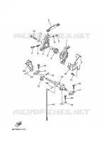 COMMANDE D'ACCELERATEUR pour Yamaha 40X Manual Starter, Tiller Handle, Manual Tilt, Pre-Mixing, Shaft 20