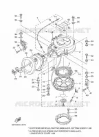 DEMARREUR KICK pour Yamaha 40X Manual Starter, Tiller Handle, Manual Tilt, Pre-Mixing, Shaft 20