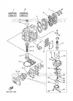 KIT DE REPARATION 1 pour Yamaha 40X Manual Starter, Tiller Handle, Manual Tilt, Pre-Mixing, Shaft 20