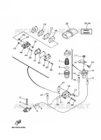 RESERVOIR A ESSENCE pour Yamaha 40X Manual Starter, Tiller Handle, Manual Tilt, Pre-Mixing, Shaft 20