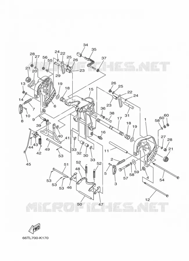 SUPPORT 1 Yamaha OUTBOARD ENGINES 40hp (29.4kW) 2011 40  40XMHL
