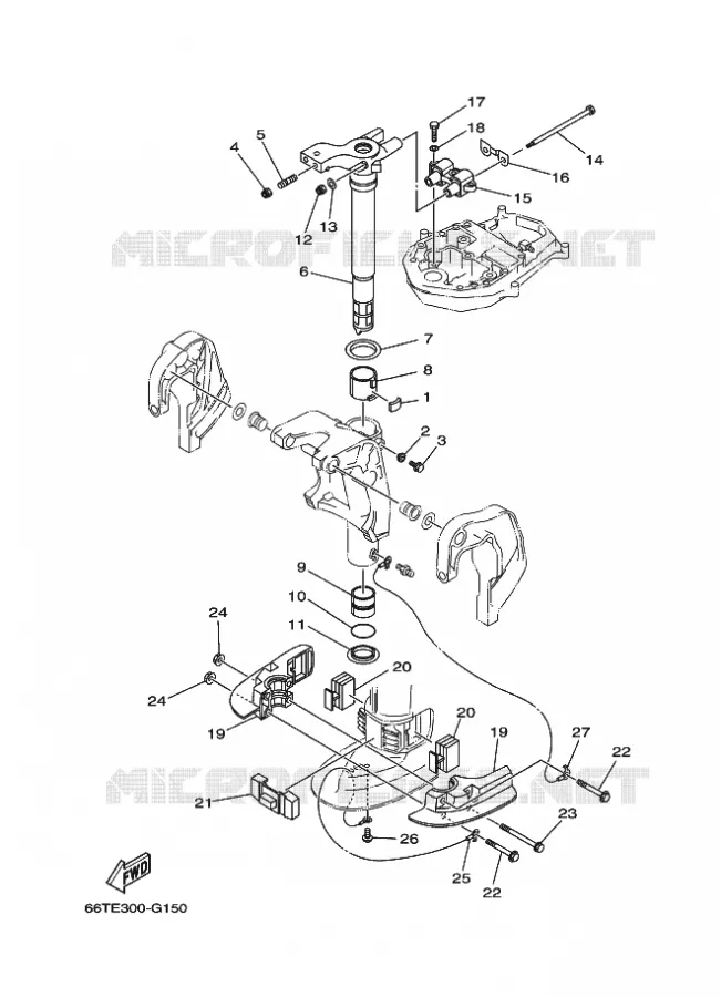 SUPPORT 2 Yamaha OUTBOARD ENGINES 40hp (29.4kW) 2011 40  40XMHL