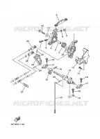 COMMANDE D'ACCELERATEUR pour Yamaha E40X Manual Starter, Tiller Handle, Manual Tilt, Pre-Mixing, Shaft 20