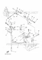 COMMANDE D'ACCELERATEUR pour Yamaha F115A Electric Starter, Remote Control, Power Trim & Tilt, Shaft 20