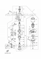 DEMARREUR pour Yamaha F115A Electric Starter, Remote Control, Power Trim & Tilt, Shaft 20