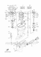 KIT DE REPARATION 2 pour Yamaha F115A Electric Starter, Remote Control, Power Trim & Tilt, Shaft 20