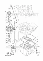 VENTILATEUR D'HUILE pour Yamaha F115A Electric Starter, Remote Control, Power Trim & Tilt, Shaft 20