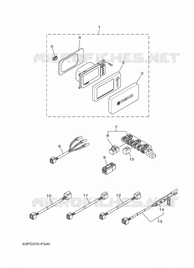 PIÈCES OPTIONNELLES 1 Yamaha OUTBOARD ENGINES 115hp (84.6kW) 2017 F115  F115AETL