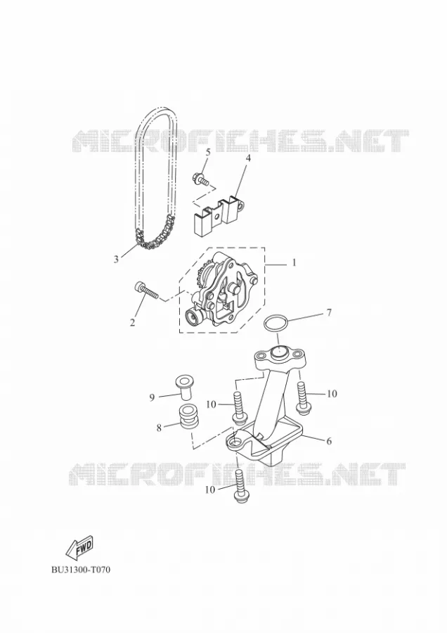 POMPE A HUILE Yamaha MOTO 700 2019 TRACER  MTT690-U