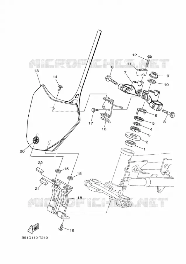 DIRECTION Yamaha MOTO 110 2019 TTR  TT-R110E
