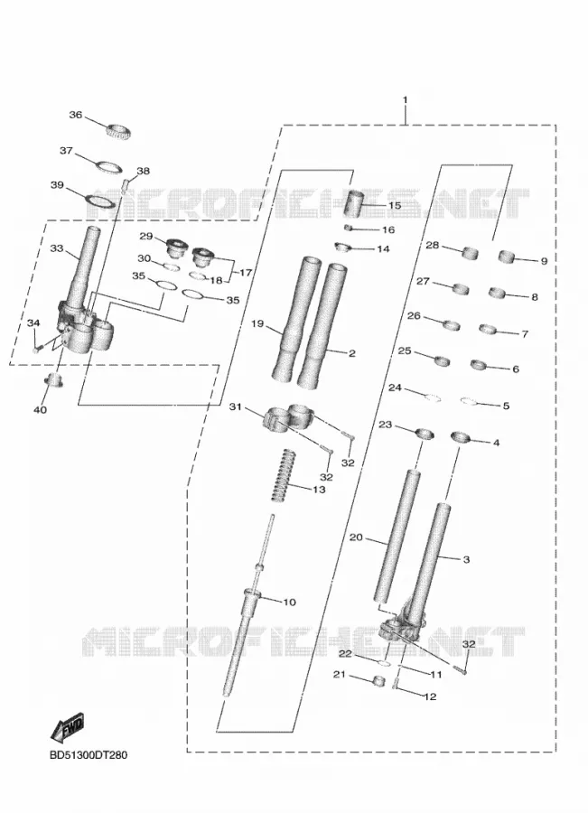 FOURCHE 1 Yamaha MOTO 900 2019 NIKEN  MXT850D