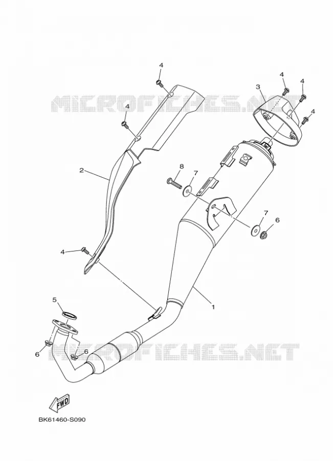ECHAPPEMENT Yamaha MOTO 125 2019 R125  YZF125-A