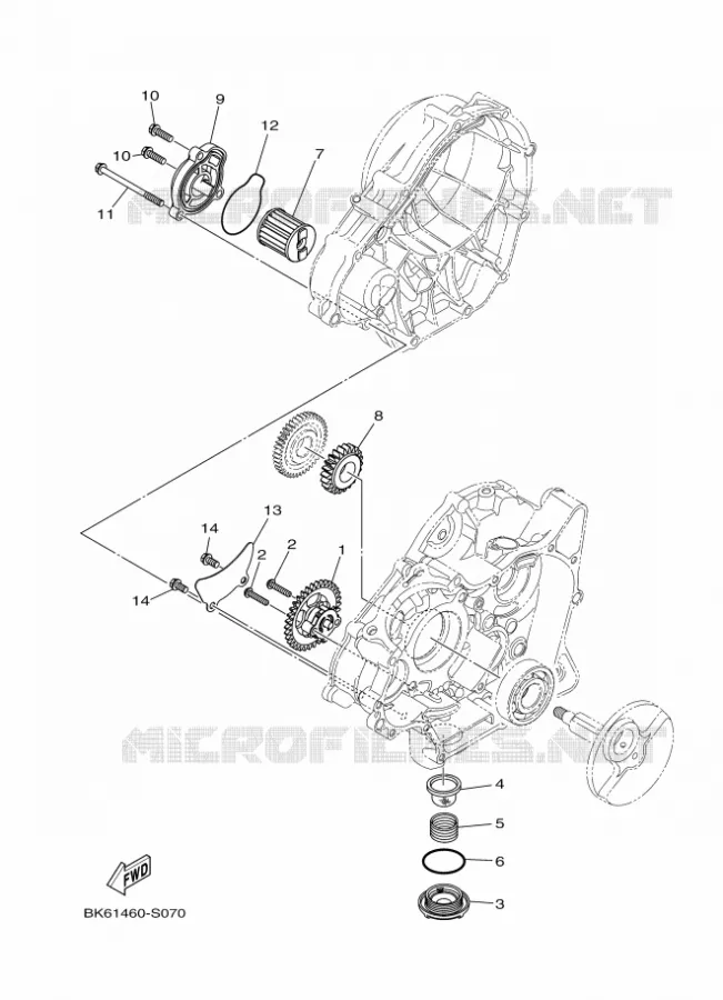 POMPE A HUILE Yamaha MOTO 125 2019 R125  YZF125-A