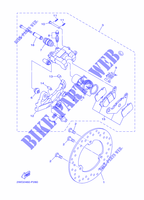 ETRIER DE FREIN ARRIERE pour Yamaha YZF-R3 Icon Blue de 2019