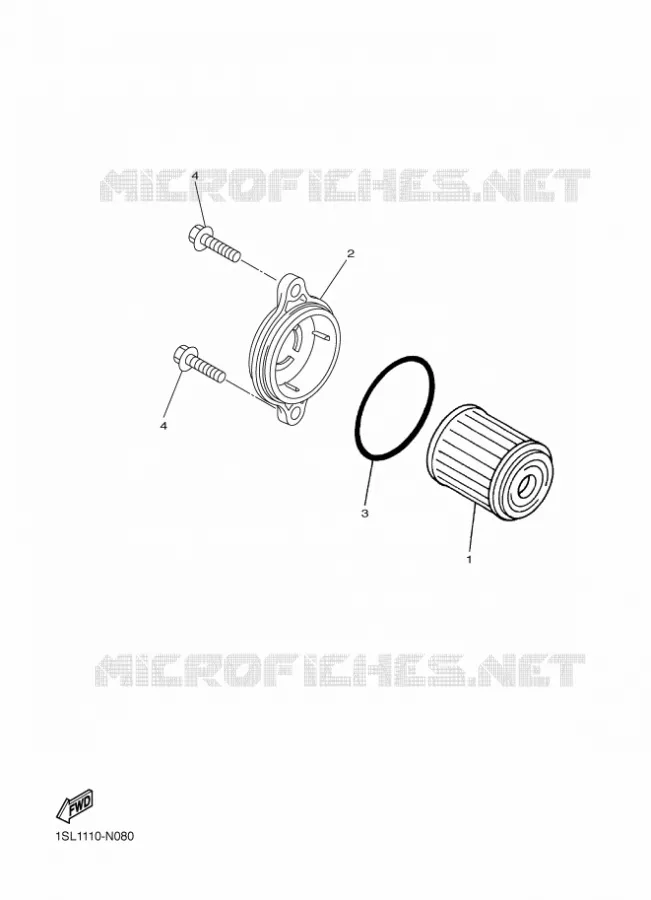 FILTRE A HUILE Yamaha MOTO 450 2019 WRF  WR450F