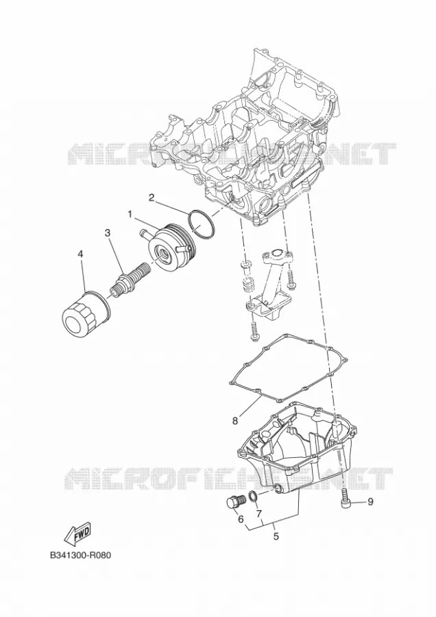 FILTRE A HUILE Yamaha MOTO 700 2019 XSR  MTM690D-U