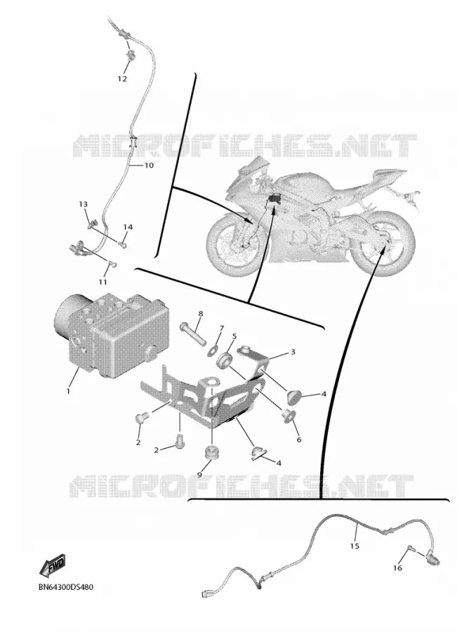 PARTIE ELECTRIQUE 3 Yamaha MOTO 600 2019 R6  YZF600