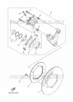 ETRIER DE FREIN ARRIERE pour Yamaha SUPER TENERE 1200 ZE Tech Black de 2019