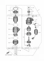 DEMARREUR pour Yamaha F425A shaft 15