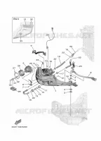 CAPOT INFERIEUR 1 pour Yamaha F425A shaft 15