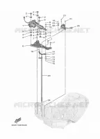 COMMANDE D'ACCELERATEUR pour Yamaha F425A shaft 15