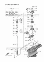 BOITIER D'HELICE ET TRANSMISSION 4 pour Yamaha F425A shaft 15