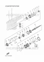 BOITIER D'HELICE ET TRANSMISSION 5 pour Yamaha F425A shaft 15