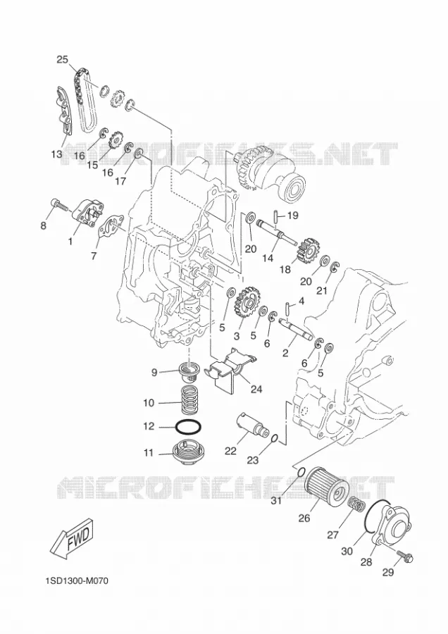 POMPE A HUILE Yamaha SCOOTER 400 2019 XMAX  YP400RA