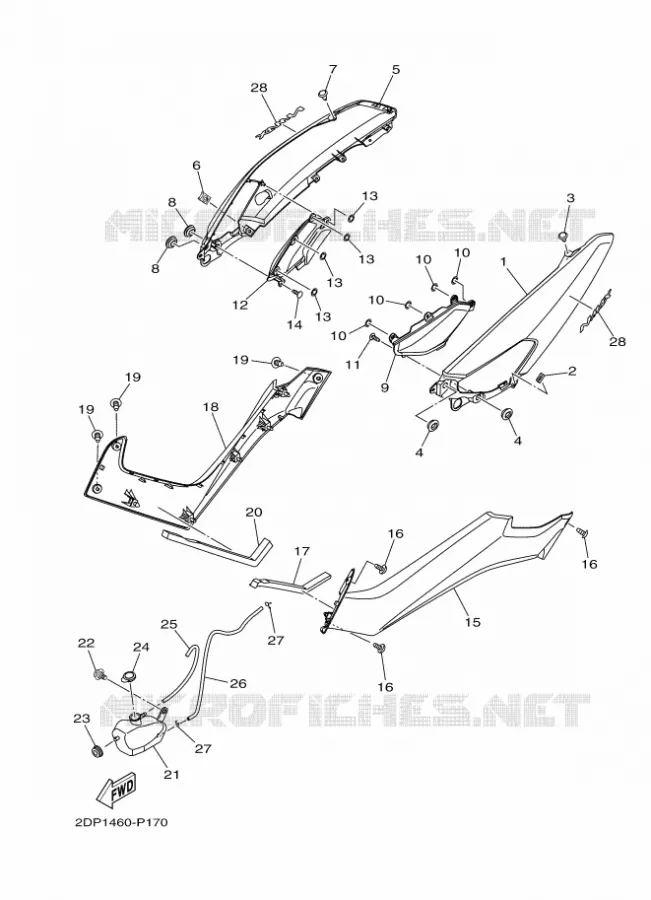 COUVERCLE LATERAL Yamaha SCOOTER 125 2019 NMAX  GPD125-A