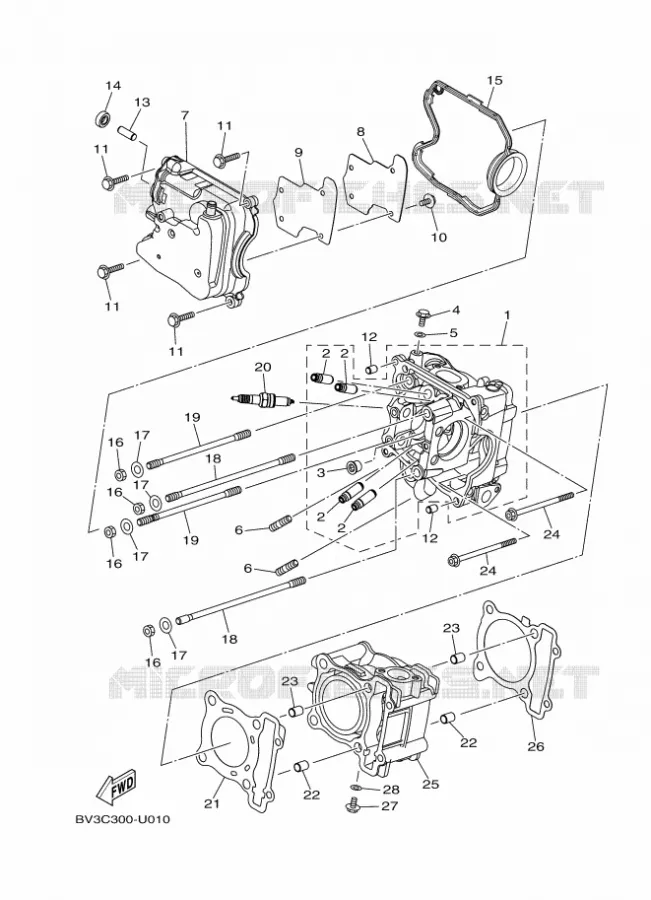 CYLINDRE Yamaha SCOOTER 150 2019 NMAX  GPD150-A