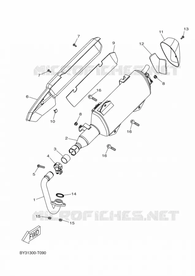 ECHAPPEMENT Yamaha SCOOTER 300 2019 XMAX  CZD300-A