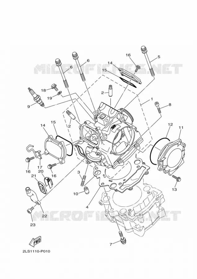 CULASSE Yamaha QUAD 700 2019 RAPTOR  YFM70RSBK