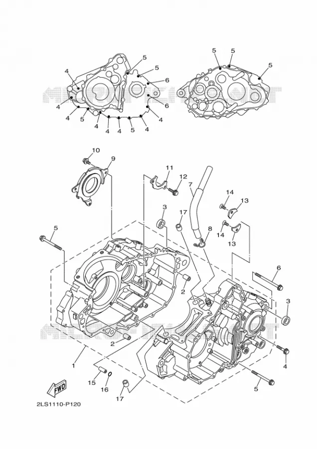 CARTER MOTEUR Yamaha QUAD 700 2019 RAPTOR  YFM70RSSK