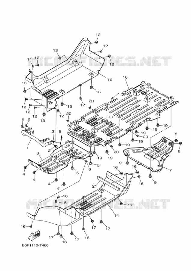 PARE CHOCS Yamaha SIDE BY SIDE 1000 2019 YXZ  YXZ1000ETS/YXZ10YESKS