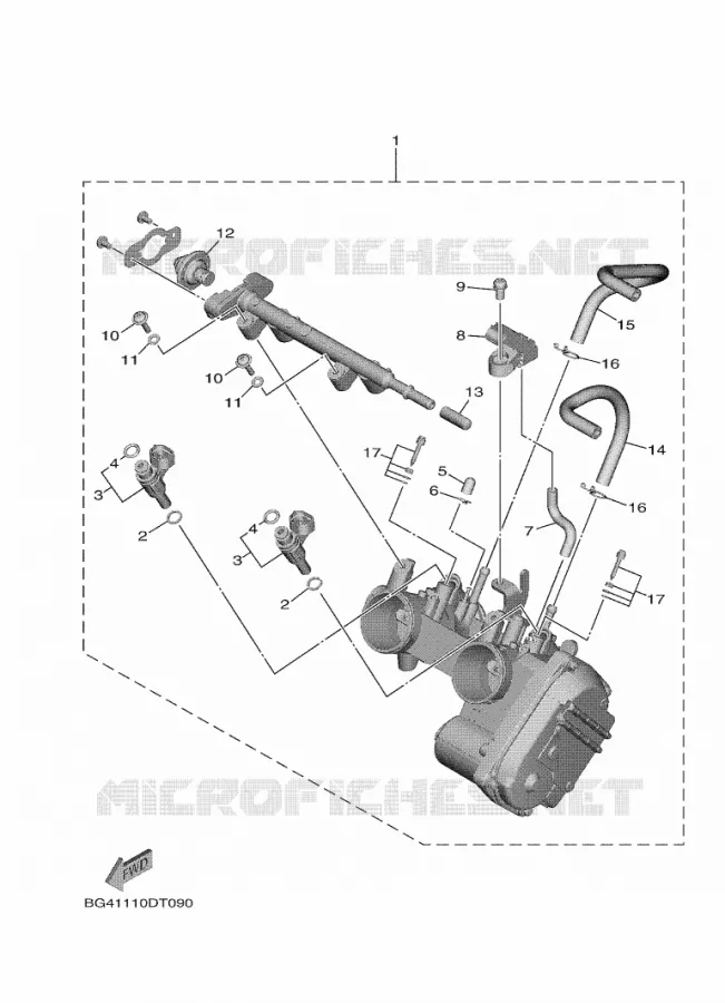BOITIER PAPILLON INJECTION Yamaha SIDE BY SIDE 850 2019 WOLVERINE  YXE850ENS/YXE85WPSK