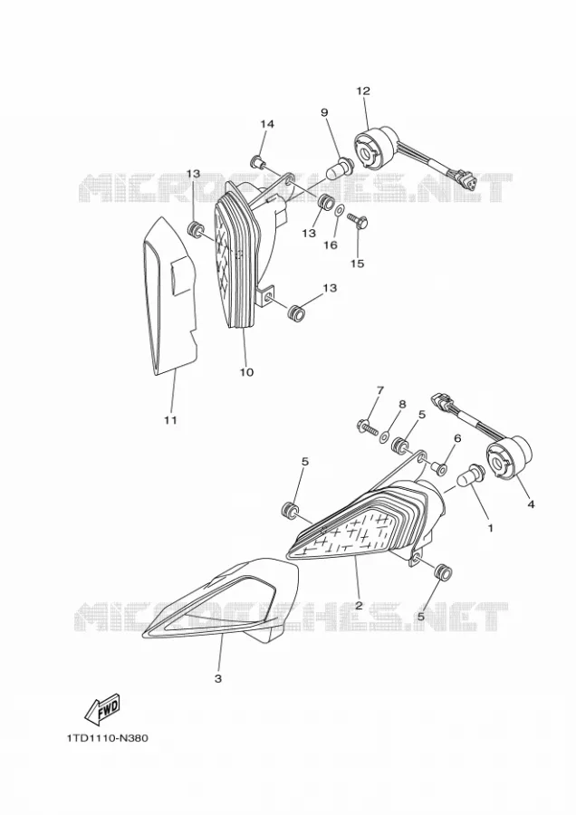 PHARE  Yamaha QUAD 450 2019 YFZ  YFZ45YSSK