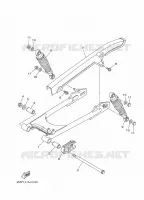 BRAS OSCILLANT / AMORTISSEUR pour Yamaha YBR 125 G de 2020