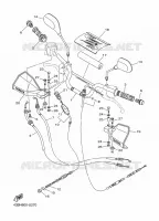 GUIDON ET CABLES pour Yamaha YBR 125 G de 2020