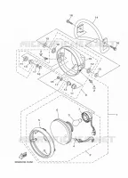 PHARE  pour Yamaha YBR 125 G de 2020