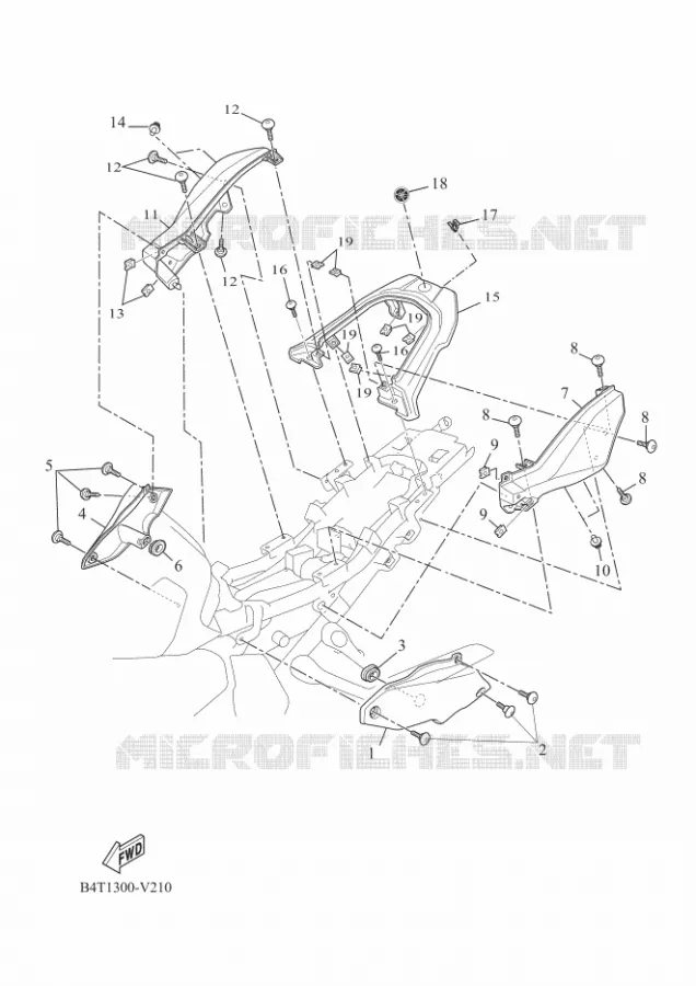 COUVERCLE LATERAL Yamaha MOTO 700 2020 TRACER  MTT690-A