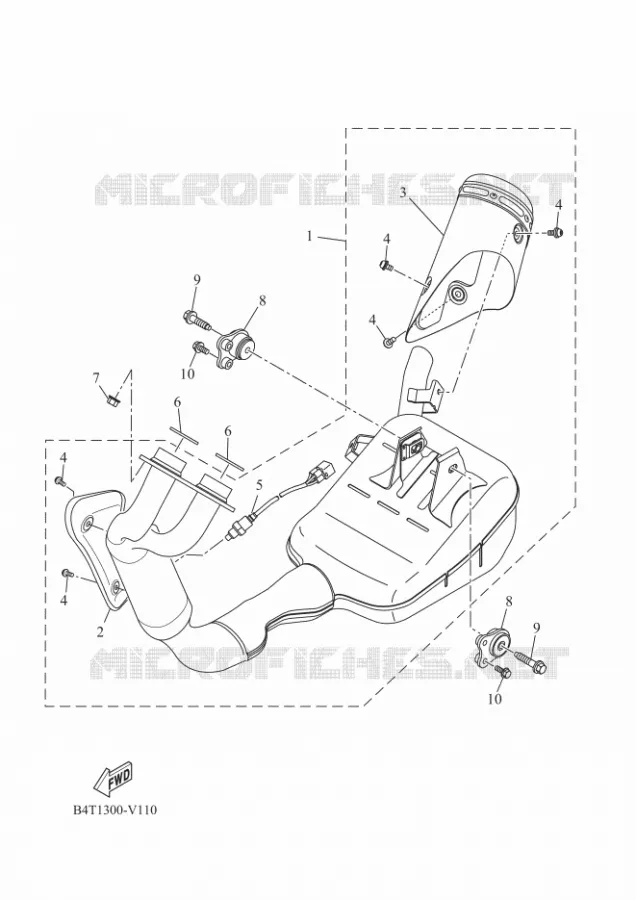 ECHAPPEMENT Yamaha MOTO 700 2020 TRACER  MTT690-A