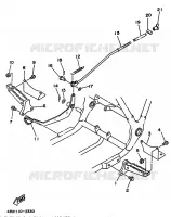 SUPPORT / REPOSE PIEDS pour Yamaha YFB250 de 1992