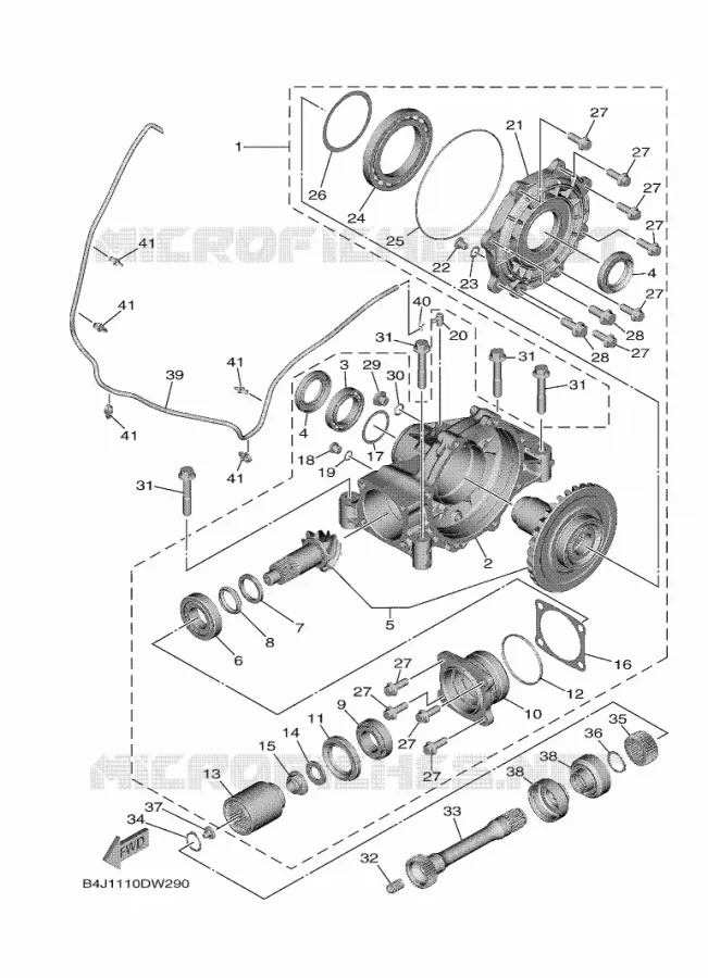 CARDAN Yamaha SIDE BY SIDE 1000 2021 WOLVERINE  YXE1000EWS/YX10EPSM