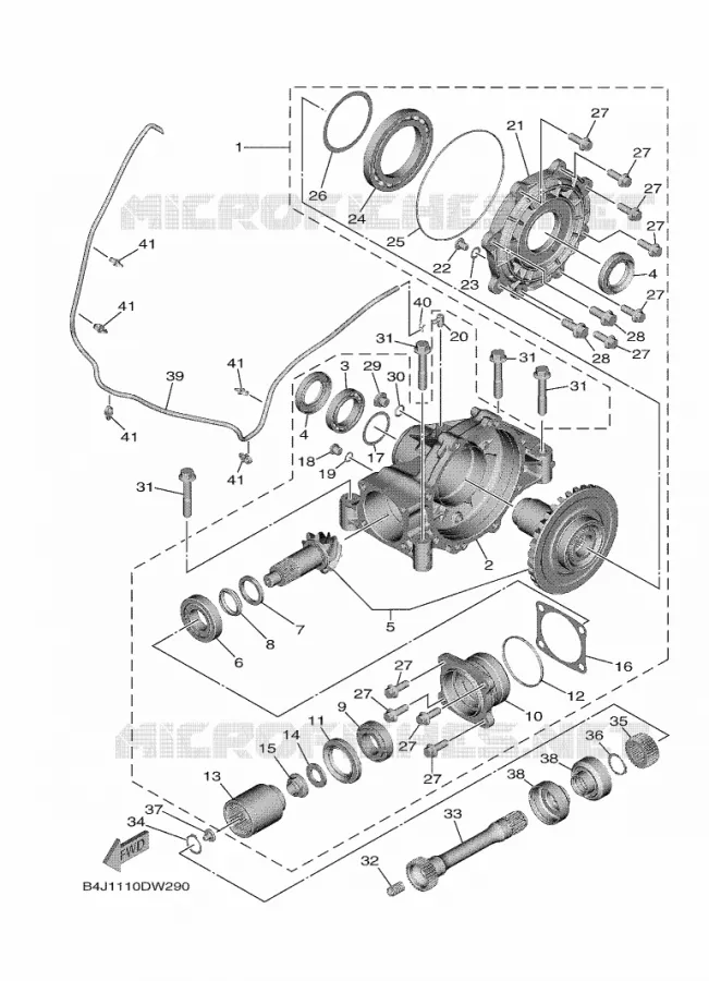 CARDAN Yamaha SIDE BY SIDE 1000 2021 WOLVERINE  YXE1000EW/YX10EPAM