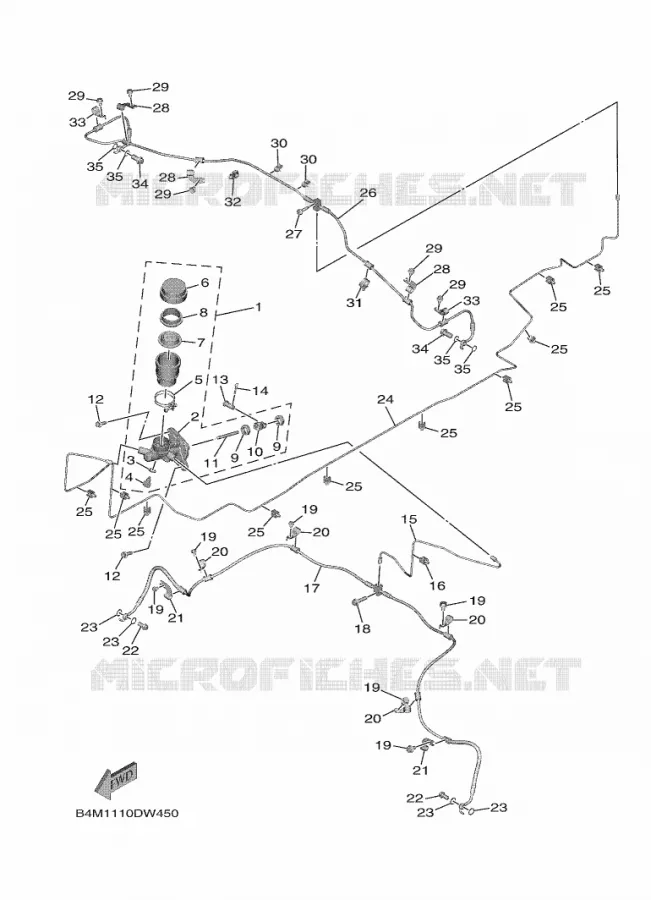 MAITRE CYLINDRE Yamaha SIDE BY SIDE 1000 2021 WOLVERINE  YXE1000EW/YX10EPAM