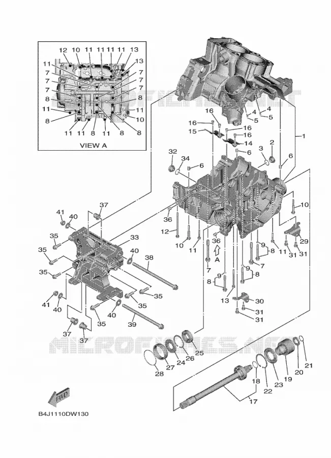 CARTER MOTEUR Yamaha SIDE BY SIDE 1000 2021 WOLVERINE  YXF1000EW/YX10FPAM