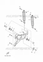 BRAS OSCILLANT / AMORTISSEUR pour Yamaha XMAX 125 TECH MAX de 2020